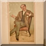 A07. Unframed Vanity Fair illustration. - $14